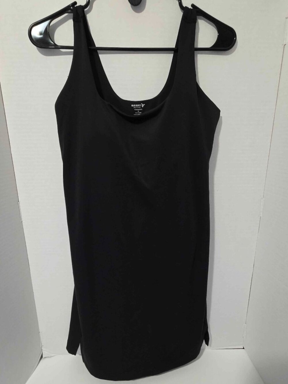 Old Navy Active Powersoft Black Tennis Dress Built-In Bra Women's Size M
